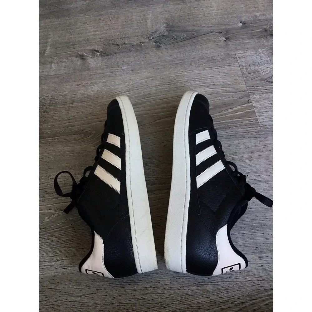 Adidas Super Skate Lo Black White Stripe 2005 Men's Size 11 950977 779001 Shoes